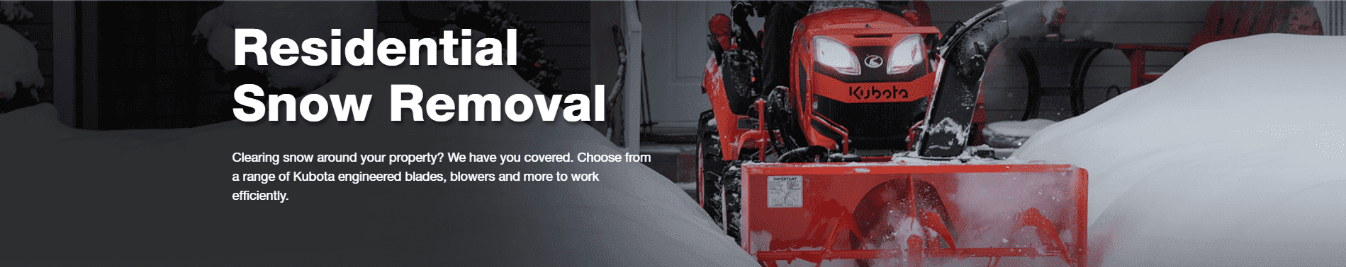 Residential Snow Removal Page Banner